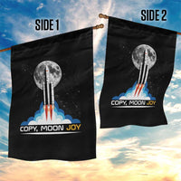 Copy Moon Joy Garden Flag Rocket Launch Full Moon