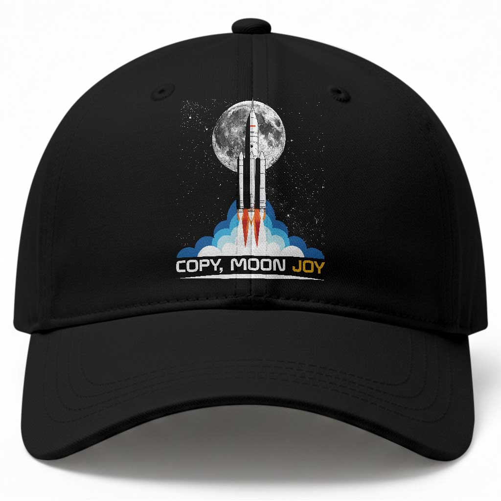 Copy Moon Joy Baseball Cap Rocket Launch Full Moon