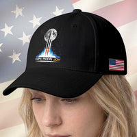 Copy Moon Joy Baseball Cap Rocket Launch Full Moon