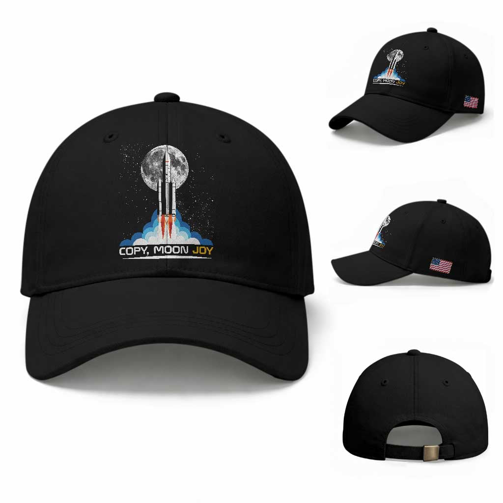 Copy Moon Joy Baseball Cap Rocket Launch Full Moon