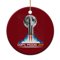 Copy Moon Joy Ceramic Ornament Rocket Launch Full Moon