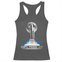 Copy Moon Joy Racerback Tank Top Rocket Launch Full Moon