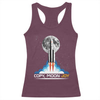Copy Moon Joy Racerback Tank Top Rocket Launch Full Moon