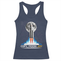 Copy Moon Joy Racerback Tank Top Rocket Launch Full Moon