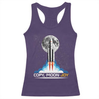 Copy Moon Joy Racerback Tank Top Rocket Launch Full Moon