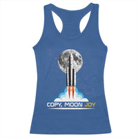 Copy Moon Joy Racerback Tank Top Rocket Launch Full Moon