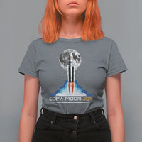 Copy Moon Joy T Shirt For Women Rocket Launch Full Moon