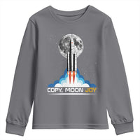 Copy Moon Joy Youth Sweatshirt Rocket Launch Full Moon