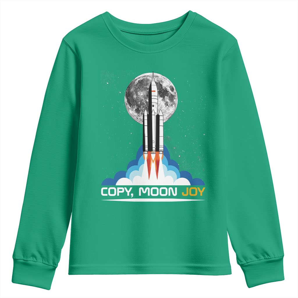 Copy Moon Joy Youth Sweatshirt Rocket Launch Full Moon