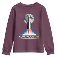 Copy Moon Joy Youth Sweatshirt Rocket Launch Full Moon