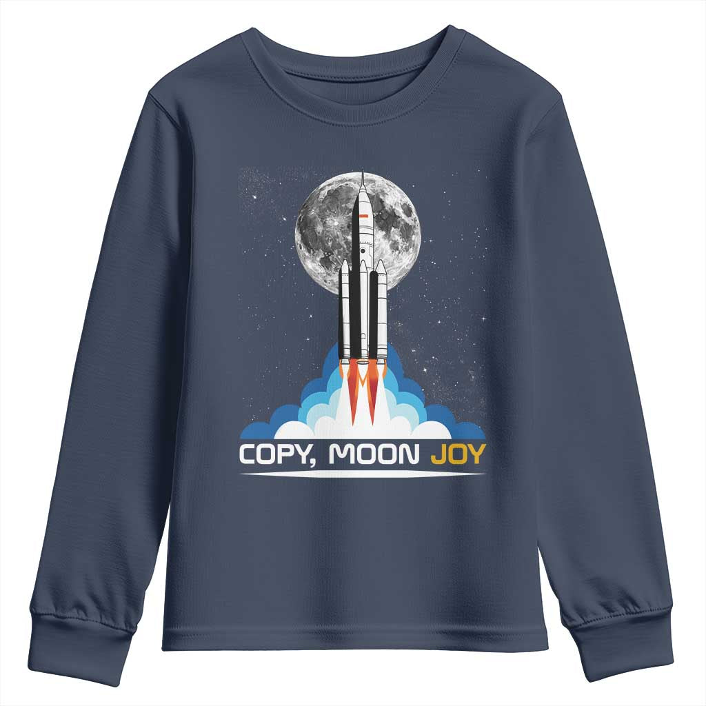 Copy Moon Joy Youth Sweatshirt Rocket Launch Full Moon
