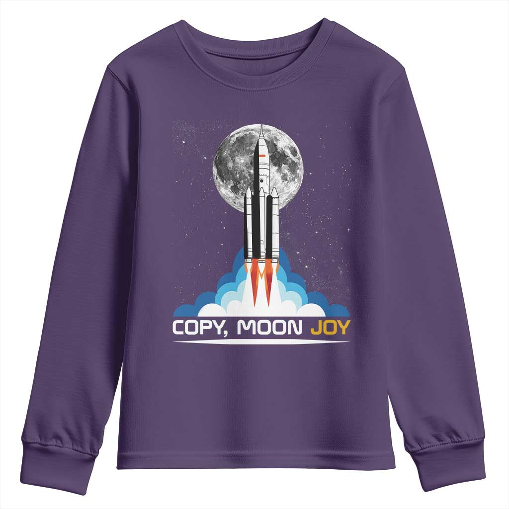 Copy Moon Joy Youth Sweatshirt Rocket Launch Full Moon