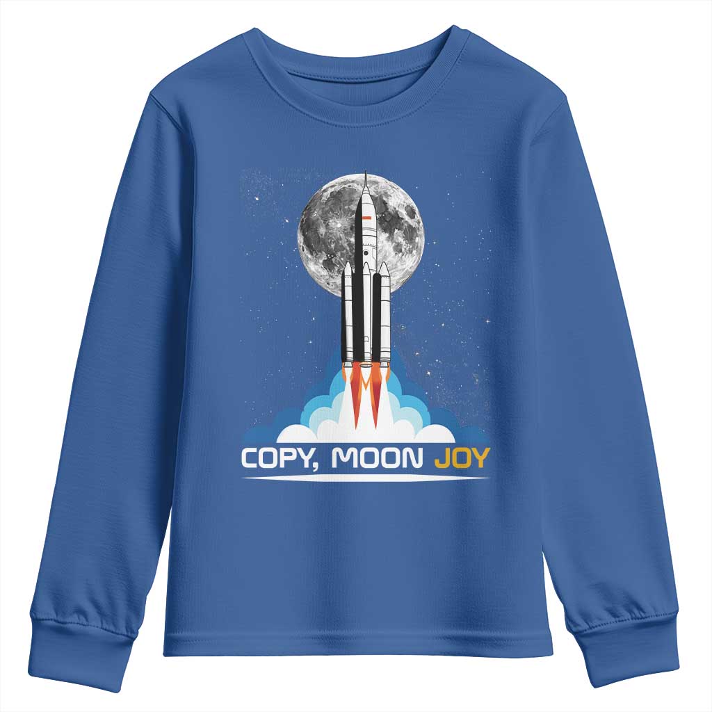 Copy Moon Joy Youth Sweatshirt Rocket Launch Full Moon