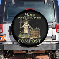 That's It You're Going in the Compost Spare Tire Cover Funny Frog Gardener Meme