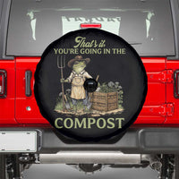 That's It You're Going in the Compost Spare Tire Cover Funny Frog Gardener Meme