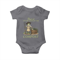 That's It You're Going in the Compost Baby Onesie Funny Frog Gardener Meme
