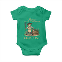 That's It You're Going in the Compost Baby Onesie Funny Frog Gardener Meme