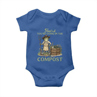 That's It You're Going in the Compost Baby Onesie Funny Frog Gardener Meme