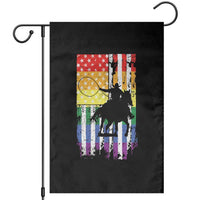 Rodeo Gay Cowboy Western LGBTQ Rainbow Flag Garden Flag