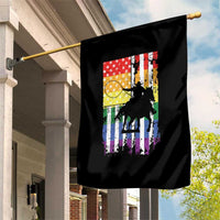 Rodeo Gay Cowboy Western LGBTQ Rainbow Flag Garden Flag