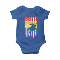 Rodeo Gay Cowboy Western LGBTQ Rainbow Flag Baby Onesie