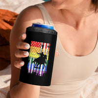 Rodeo Gay Cowboy Western LGBTQ Rainbow Flag 4 in 1 Can Cooler Tumbler