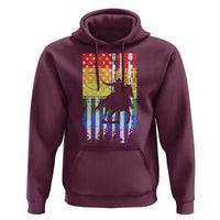 Rodeo Gay Cowboy Western LGBTQ Rainbow Flag Hoodie