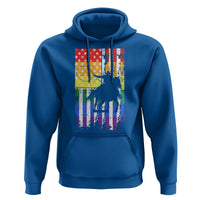 Rodeo Gay Cowboy Western LGBTQ Rainbow Flag Hoodie