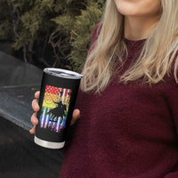 Rodeo Gay Cowboy Western LGBTQ Rainbow Flag Tumbler Cup