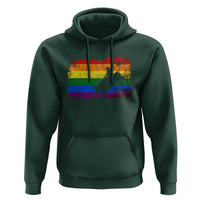 Rodeo Cowboy Bull Rider Western LGBTQ Rainbow Flag Hoodie