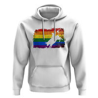 Rodeo Cowboy Bull Rider Western LGBTQ Rainbow Flag Hoodie