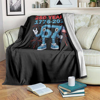 250th America Anniversary Throw Blanket Funny Italian Brainrot Meme 4th of July