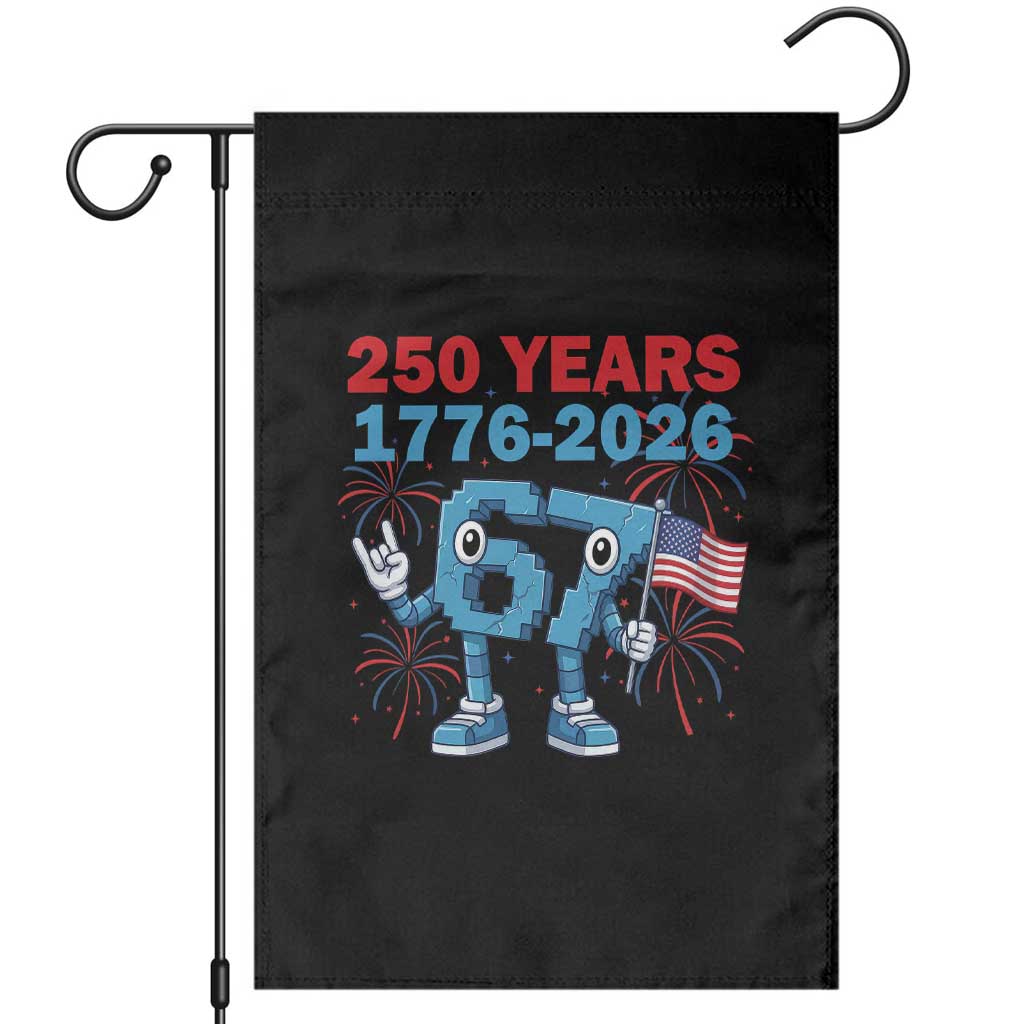 250th America Anniversary Garden Flag Funny Italian Brainrot Meme 4th of July