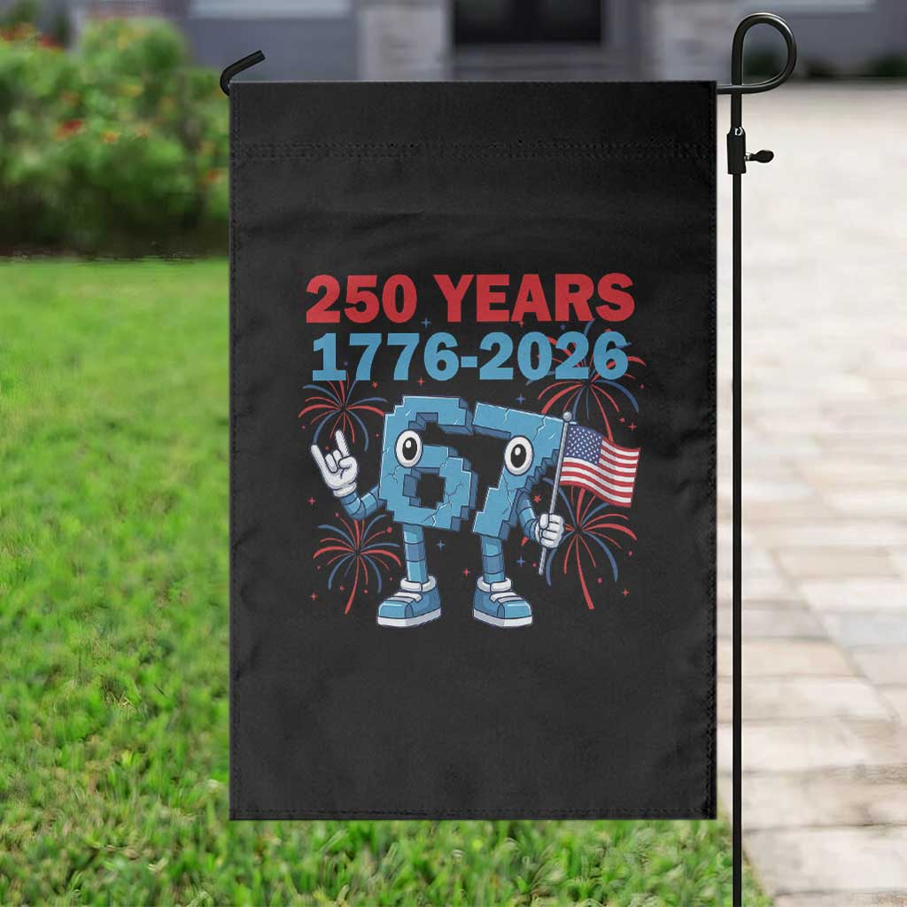 250th America Anniversary Garden Flag Funny Italian Brainrot Meme 4th of July