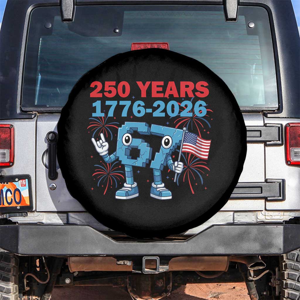 250th America Anniversary Spare Tire Cover Funny Italian Brainrot Meme 4th of July