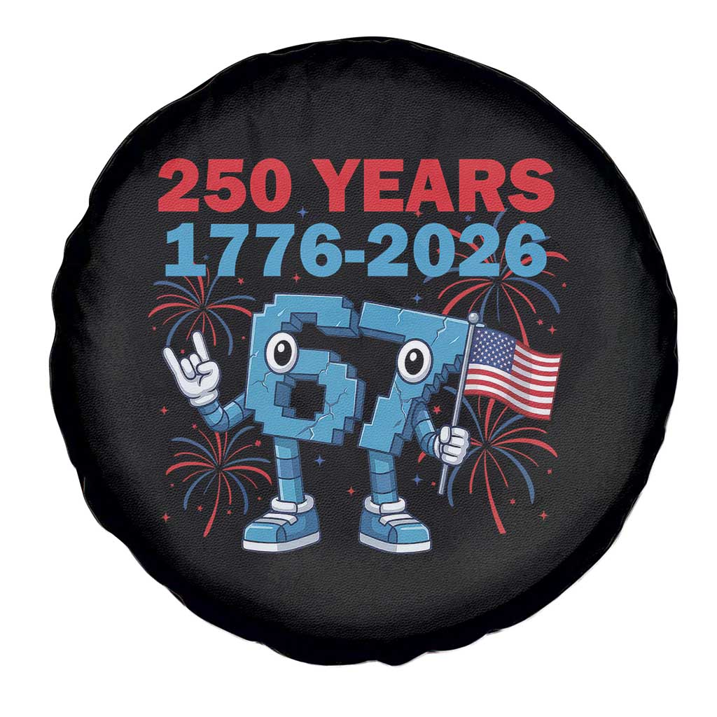 250th America Anniversary Spare Tire Cover Funny Italian Brainrot Meme 4th of July