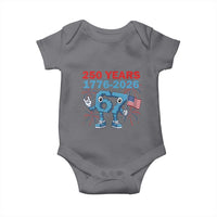 250th America Anniversary Baby Onesie Funny Italian Brainrot Meme 4th of July