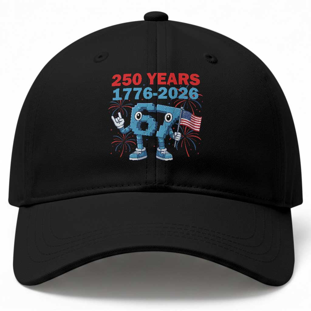 250th America Anniversary Baseball Cap Funny Italian Brainrot Meme 4th of July