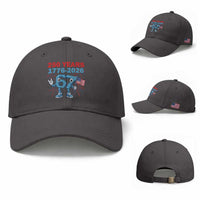 250th America Anniversary Baseball Cap Funny Italian Brainrot Meme 4th of July