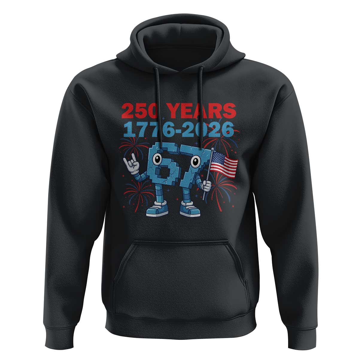 250th America Anniversary Hoodie Funny Italian Brainrot Meme 4th of July