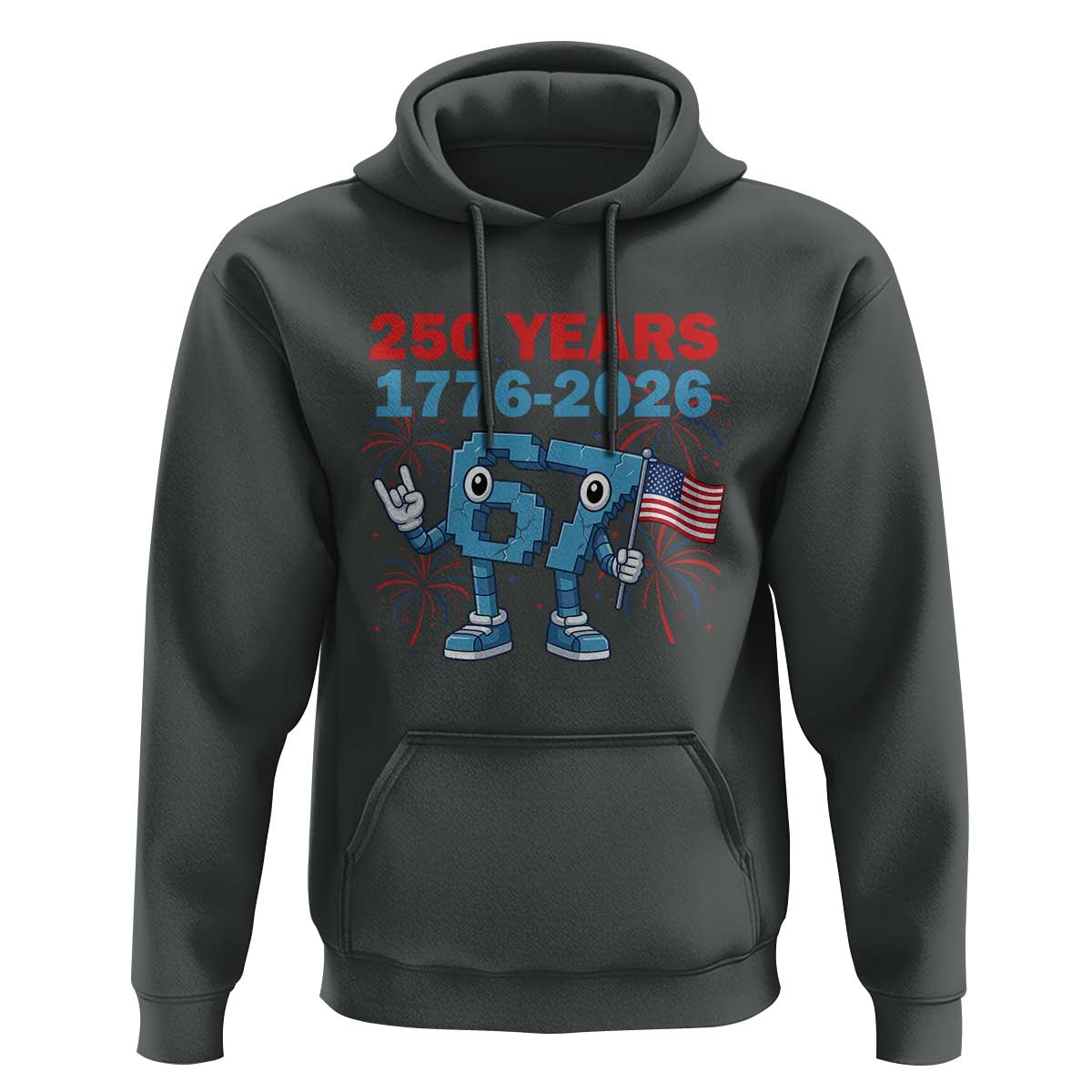 250th America Anniversary Hoodie Funny Italian Brainrot Meme 4th of July