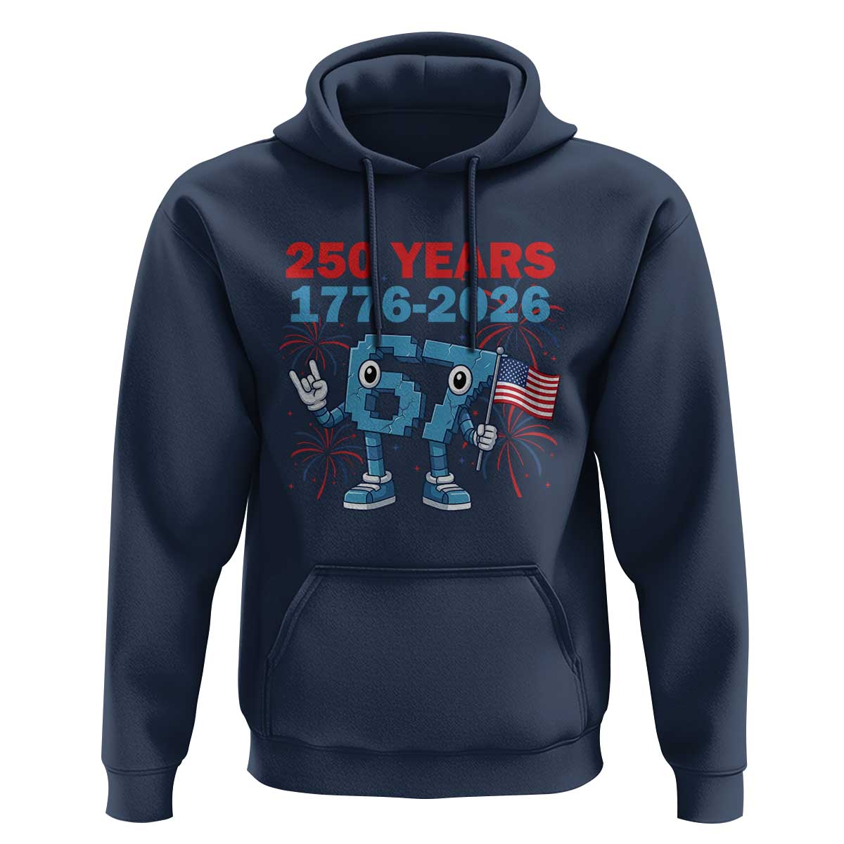 250th America Anniversary Hoodie Funny Italian Brainrot Meme 4th of July