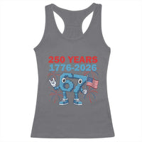 250th America Anniversary Racerback Tank Top Funny Italian Brainrot Meme 4th of July