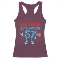 250th America Anniversary Racerback Tank Top Funny Italian Brainrot Meme 4th of July
