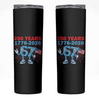 250th America Anniversary Skinny Tumbler Funny Italian Brainrot Meme 4th of July
