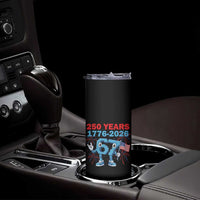 250th America Anniversary Skinny Tumbler Funny Italian Brainrot Meme 4th of July