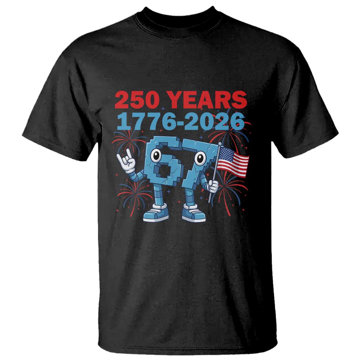 250th America Anniversary T Shirt Funny Italian Brainrot Meme 4th of July