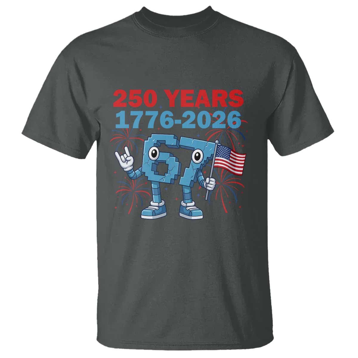 250th America Anniversary T Shirt Funny Italian Brainrot Meme 4th of July