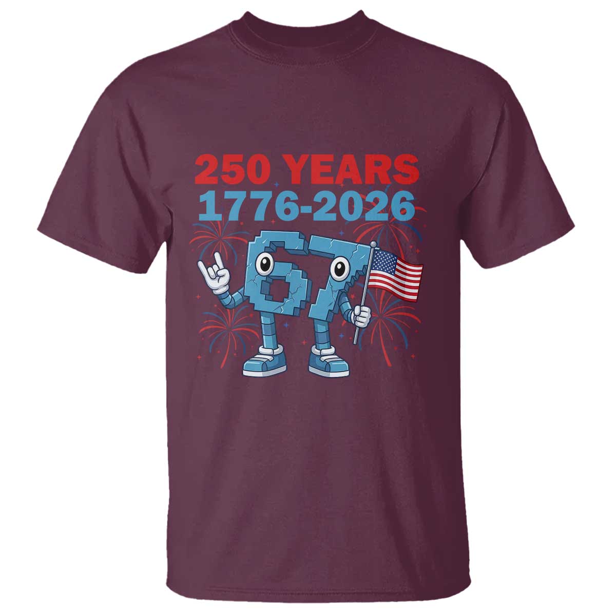 250th America Anniversary T Shirt Funny Italian Brainrot Meme 4th of July
