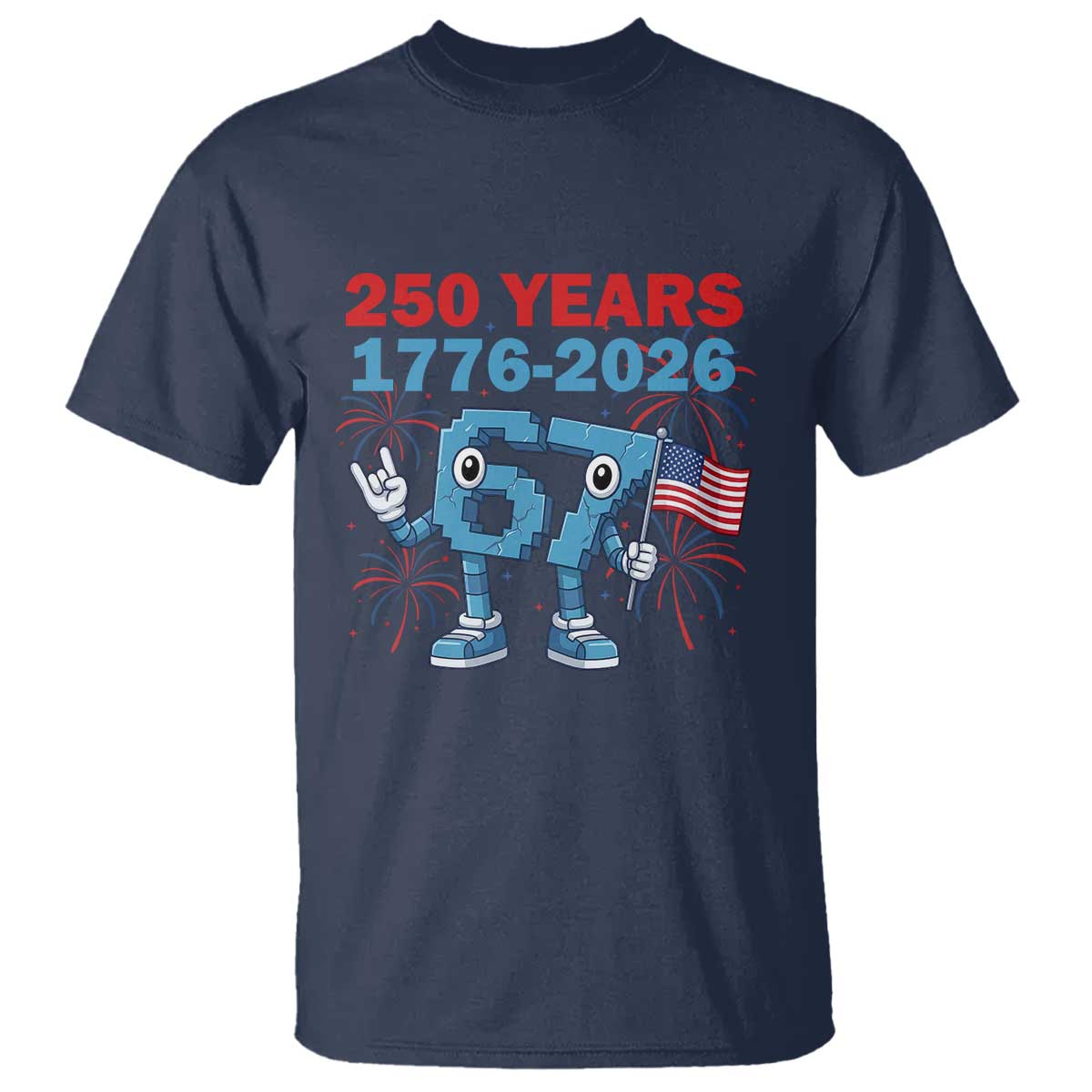 250th America Anniversary T Shirt Funny Italian Brainrot Meme 4th of July